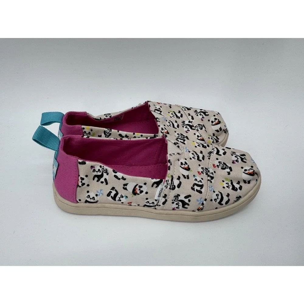 TOMS‎ Panda Slip-On Shoes Size 1.5 Girls NWT no box